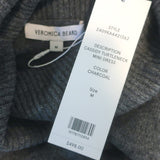 Veronica Beard Cassidy Turtleneck Mini Dress Charcoal Size Medium NEW