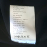 Giambattista Valli Crochet Lace-Trim Blouse Black Silk Size 42 Long Sleeve Top