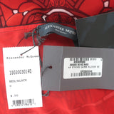 Alexander McQueen Stained Glass Print Bolero Shawl Red Silk One Size NEW