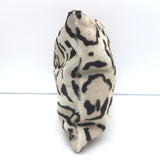 Clare V. Snow Leopard Print Flat Clutch Cream Calf Hair NEW