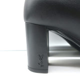 Saint Laurent Lou Ankle Boots Black Leather Size 36
