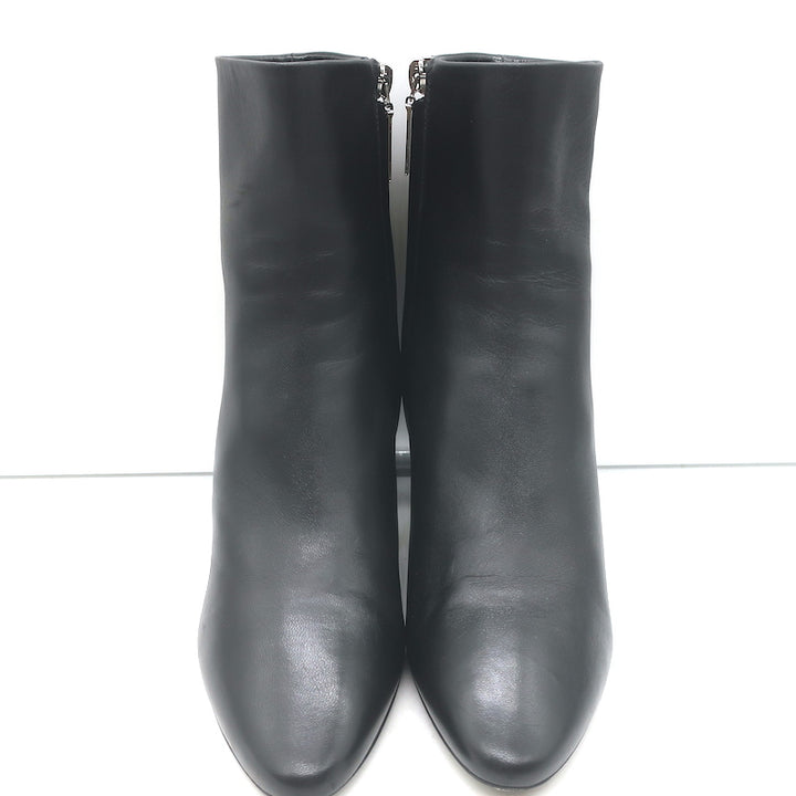 Saint Laurent Lou Ankle Boots Black Leather Size 36