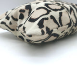 Clare V. Snow Leopard Print Flat Clutch Cream Calf Hair NEW