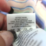 Camilla Festival Friends Cold Shoulder Blouse Blue Printed Silk Size Large