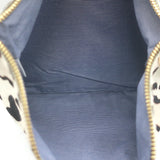 Clare V. Snow Leopard Print Flat Clutch Cream Calf Hair NEW