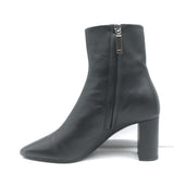 Saint Laurent Lou Ankle Boots Black Leather Size 36
