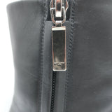Saint Laurent Lou Ankle Boots Black Leather Size 36