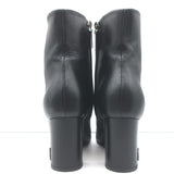 Saint Laurent Lou Ankle Boots Black Leather Size 36