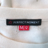 Perfect Moment Floro Metallic Star Jacquard Sweater Cream/Gold Size Medium