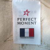 Perfect Moment Floro Metallic Star Jacquard Sweater Cream/Gold Size Medium