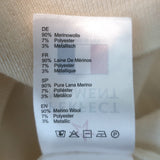 Perfect Moment Floro Metallic Star Jacquard Sweater Cream/Gold Size Medium