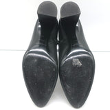 Saint Laurent Lou Ankle Boots Black Leather Size 36