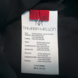 Tamara Mellon Strapless Peplum Kimono Dress Black Tweed & Crepe Size US 4