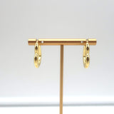 Ariel Gordon Heart Helium Hoops 14k Gold