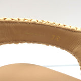Prada Monolith Raffia Fisherman Sandals Natural Size 38