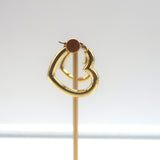 Ariel Gordon Heart Helium Hoops 14k Gold