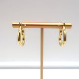 Ariel Gordon Heart Helium Hoops 14k Gold