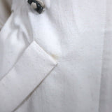 Brunello Cucinelli Drawstring-Waist Jacket Ecru Cotton Canvas Size 42