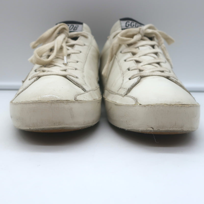 Golden Goose Superstar Sneakers White &amp; Black Leather Size 38