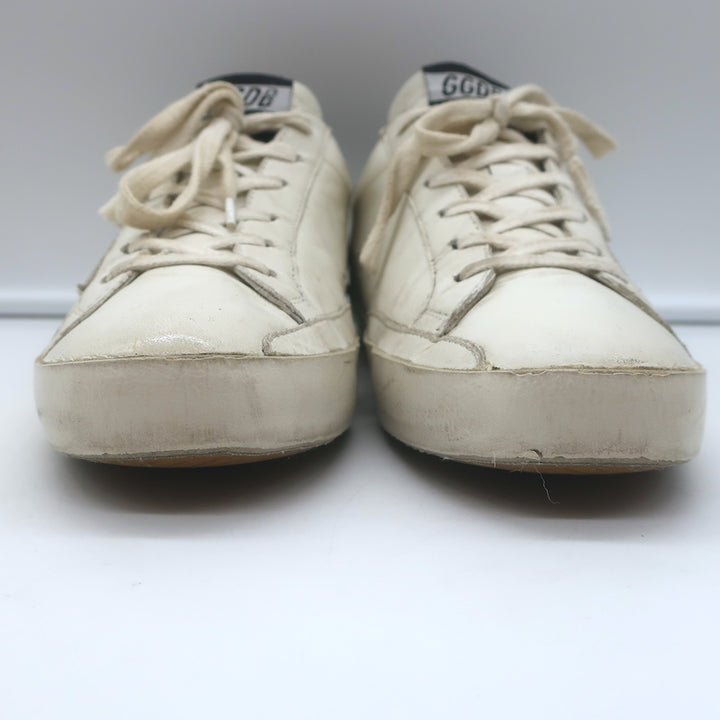 Golden Goose Superstar Sneakers White &amp; Black Leather Size 38