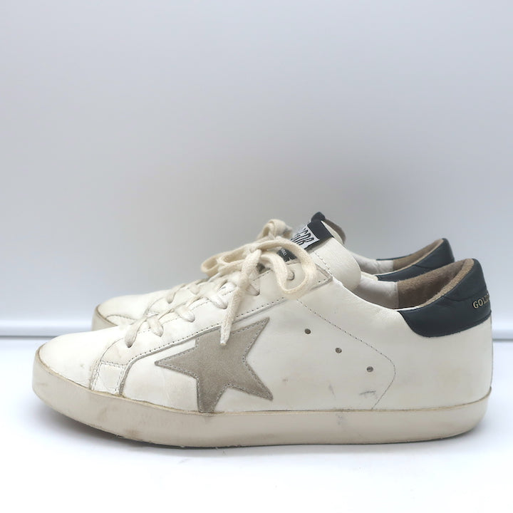 Golden Goose Superstar Sneakers White &amp; Black Leather Size 38