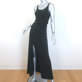 Herve Leger Mila Gown Black Stretch Jersey Size Small Sleeveless Maxi Dress NEW