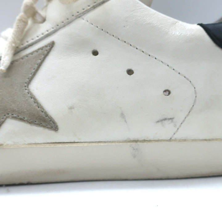 Golden Goose Superstar Sneakers White &amp; Black Leather Size 38