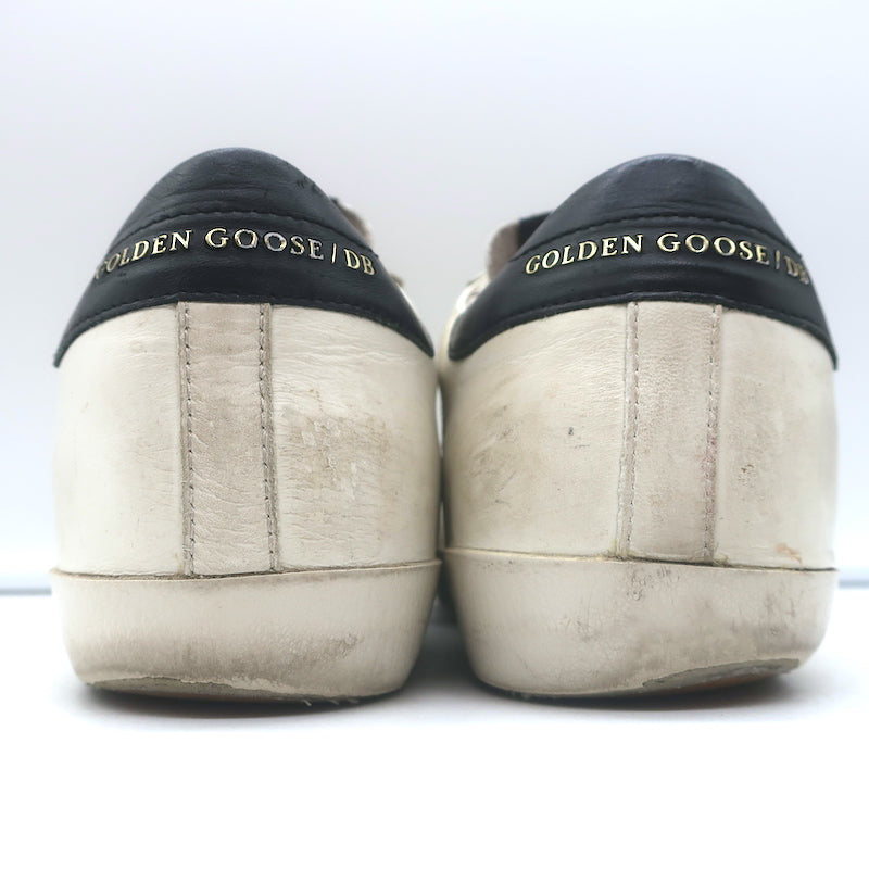 Golden Goose Superstar Sneakers White &amp; Black Leather Size 38