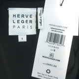 Herve Leger Mila Gown Black Stretch Jersey Size Small Sleeveless Maxi Dress NEW