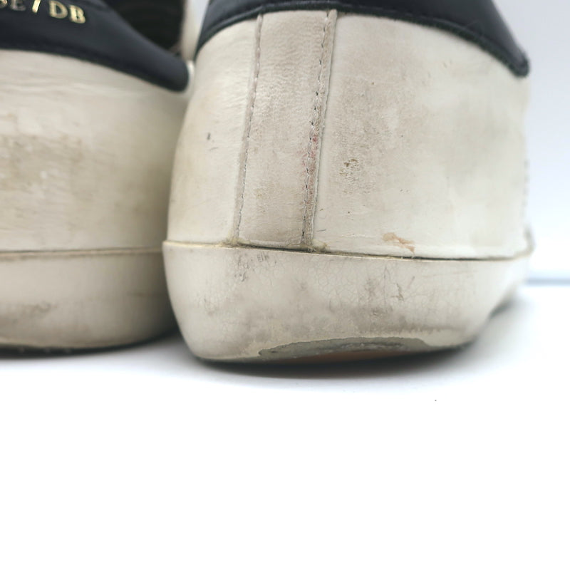 Golden Goose Superstar Sneakers White &amp; Black Leather Size 38