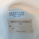 Brunello Cucinelli Drawstring-Waist Jacket Ecru Cotton Canvas Size 42
