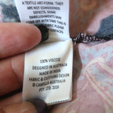 Milla by Camilla Mayfair Mary Batwing Mini Dress Multi Paisley Print Size Small