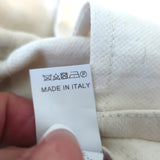 Brunello Cucinelli Drawstring-Waist Jacket Ecru Cotton Canvas Size 42