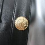 L'Agence Jayde Collarless Leather Jacket Black Size 2 NEW