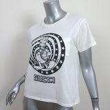 Gucci x Disney Donald Duck Cropped T-Shirt White Size Large Short Sleeve Top