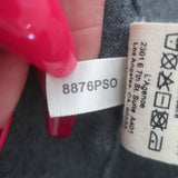 L'Agence Sterling Collared Sweater Gray Cotton-Silk Knit Size Small