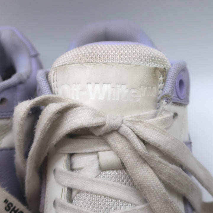 Off-White c/o Virgil Abloh Out of Office Sneakers Lilac/White Leather Size 37