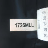 L'Agence Jayde Collarless Leather Jacket Black Size 2 NEW