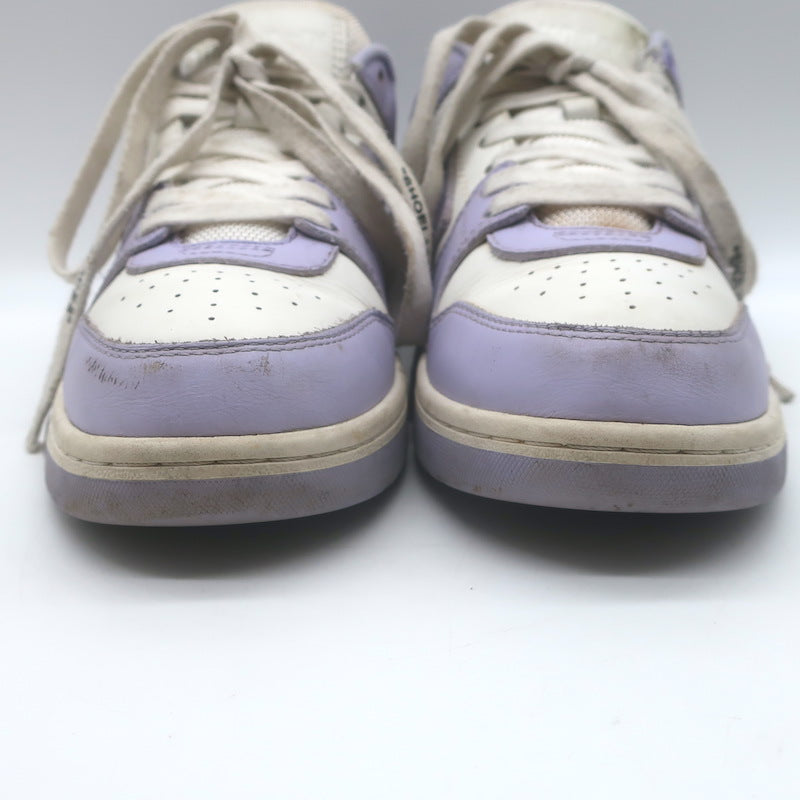 Off-White c/o Virgil Abloh Out of Office Sneakers Lilac/White Leather Size 37