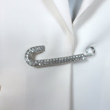 Cinq a Sept Cheyenne Rhinestone Pin Blazer Ivory Crepe Size 0 NEW