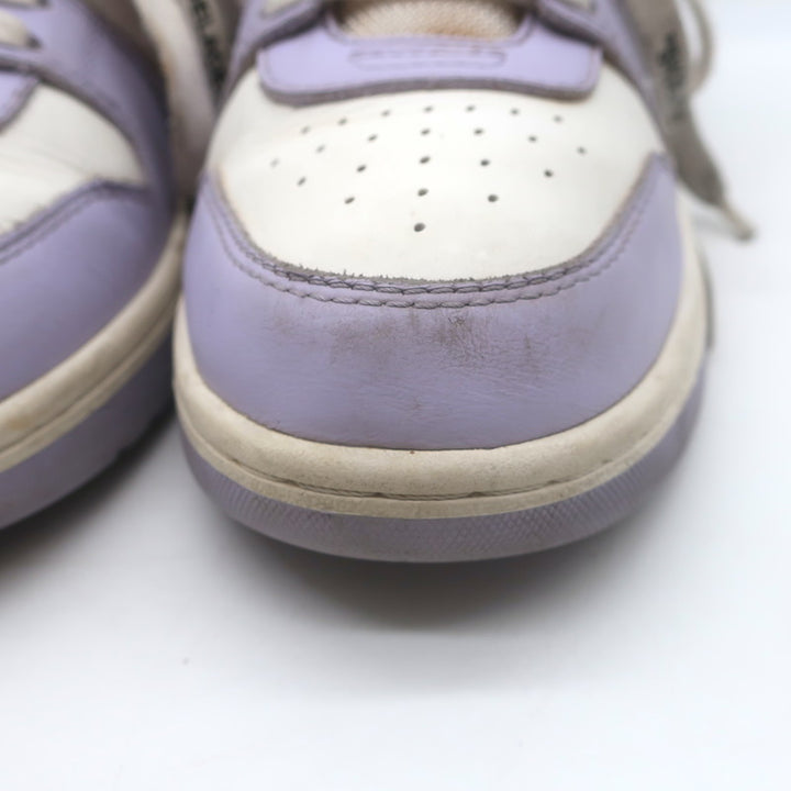 Off-White c/o Virgil Abloh Out of Office Sneakers Lilac/White Leather Size 37