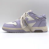 Off-White c/o Virgil Abloh Out of Office Sneakers Lilac/White Leather Size 37
