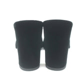 Saint Laurent Bianca Knotted Velvet Mules Black Size 40 High Heel Sandals NEW