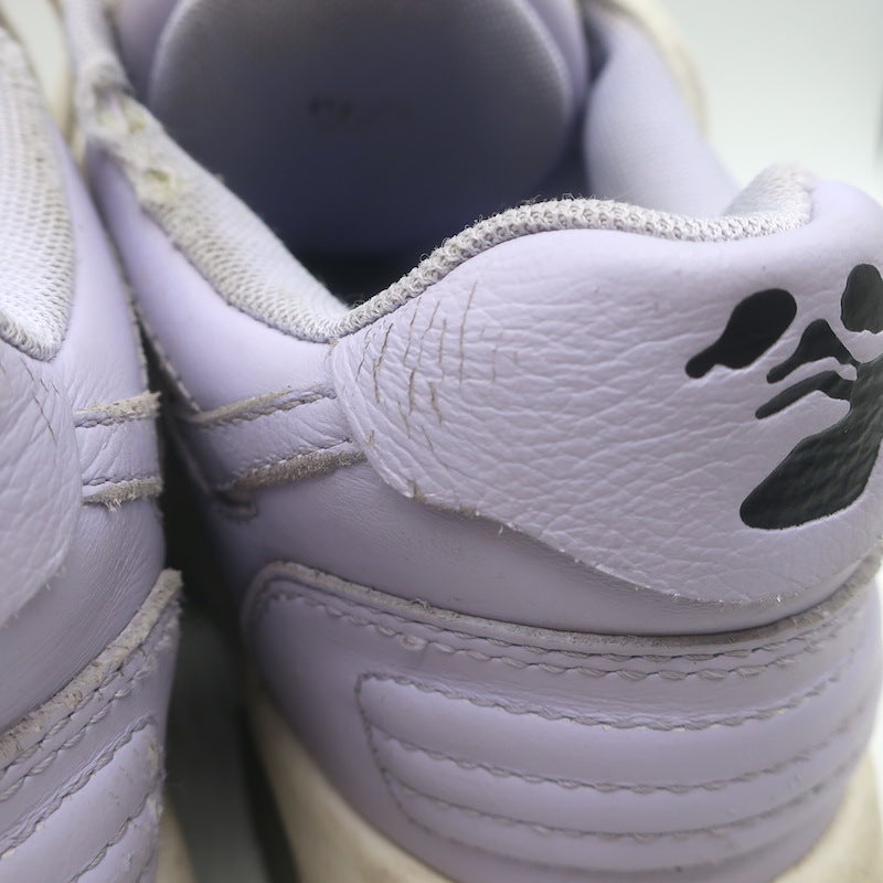 Off-White c/o Virgil Abloh Out of Office Sneakers Lilac/White Leather Size 37