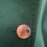 Ted Baker Sandra Belted Wrap Coat Emerald Green Wool-Cashmere Size 1