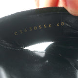 Saint Laurent Bianca Knotted Velvet Mules Black Size 40 High Heel Sandals NEW