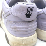 Off-White c/o Virgil Abloh Out of Office Sneakers Lilac/White Leather Size 37