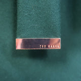 Ted Baker Sandra Belted Wrap Coat Emerald Green Wool-Cashmere Size 1