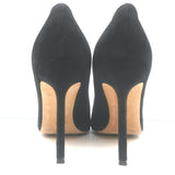 Manolo Blahnik BB Pointed Toe Pumps Black Suede Size 36