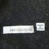 360 Accessoire Cashmere Asymmetric Poncho Dark Gray